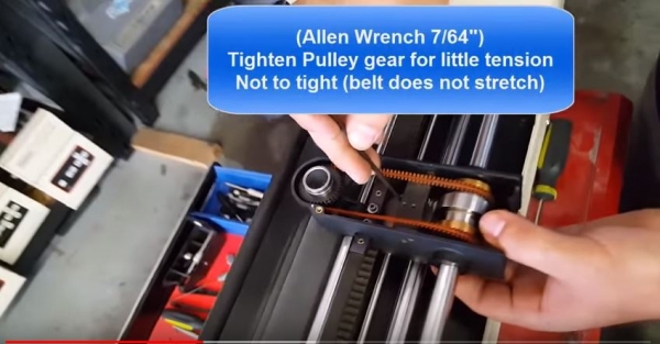 How to install Timing Belt, Gerber 15" Plotter